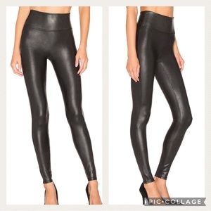 Spanx Faux Leather Leggings Black
